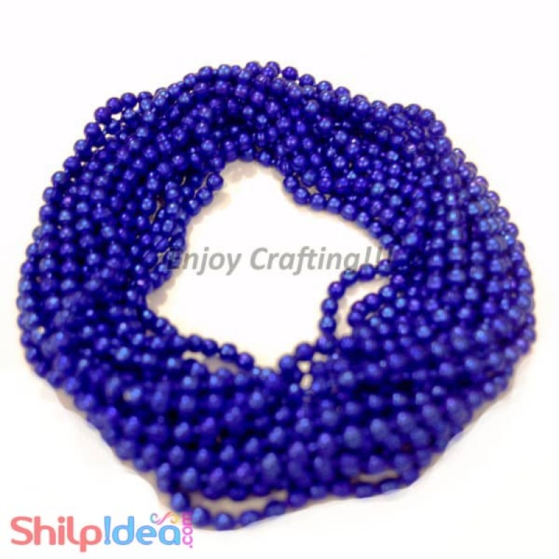 Metal Ball Chain 1.5mm - Blue - 2 meter